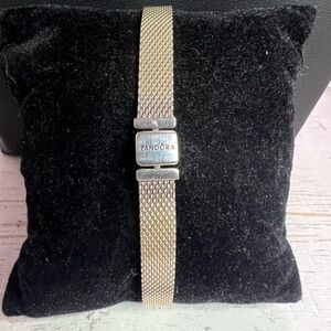 Pandora silver mesh bracelet
